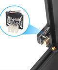 Installed view of Five Pack Micro Mechanical Switches for 3D Printers End Stop Limit Switch 3 Pin NO NC Easy Install on printer frame.