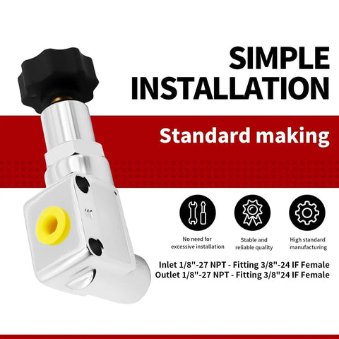 Drop Right In Adjustable Brake Proportioning Valve With 1/8 Inch 27 Npt Fittings And Beat The Streets Copper Steel Build for easy installation and standard making.