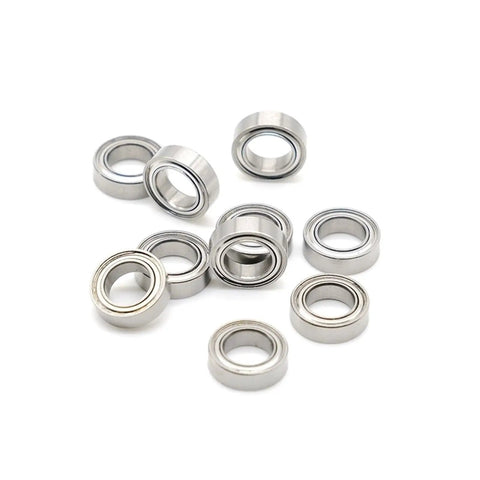 Top Shelf Abec7 Precision Ball Bearings 10 Pack Mr106zz Deep Groove Double Sealed RC Car Suspension Components Pre Lubricated Dead Quiet Performance
