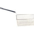 Half Size Fryer Basket 2035 with blue handle OEM replacement part for Imperial 2035 models, stainless steel mesh.