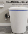 Smart Toilet Booster Pump 110V 220V No Tank Silent Ultra Quiet High Flow Automatic Pressurization Waterproof 24V Safe Low Voltage Hydraulic Powerhouse For Home.