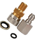 Top Shelf Quick Connect Filling Charging Hose With 1/8 Inch Thread High Pressure Pneumatic Air Line male female coupler pair with seals.