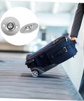 3 Sets Premium Silver Caster Wheels With Heavy Duty Roller Ball Bearings Slick Rolling Action For Office Chairs 360 Tight Swivel Multi Surface Replacement Upgrade on luggage ramp.