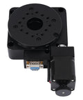 Motorized Rotary Platform Optical Rotation Stage 100mm Turntable With 0.01 Degree Resolution 180 To 1 Worm Gear