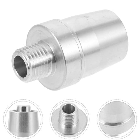 Heavy Duty Silver Aluminum Alloy Blower Drying Nozzle For Compressed Air Equipment, close-up view of nozzle tip.