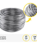 18 Gauge Galvanized Hobby Wire 110 Ft Coil, Heavy Duty 25 Lb Steel Utility Wire for Garden and Crafts
