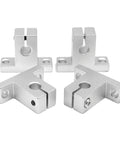 4 aluminum alloy guide supports from 2 Pack 8x400mm Linear Shaft Rods With 4 Guide Supports And 4 Motion Slide Bushings Set Of 10 For CNC, 3D Printer