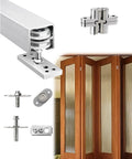 Heavy Duty Bifold Sliding Door Hardware Kit For Closets Features Smooth Glide Rollers Plus 3mm Aluminum Rails Supporting 150kg Max Load Rust Proof Build Custom Cuts Fit Any Opening Saving Real Dough On Repair Bills By Choosing Tough Gear Today. bifold closet door hardware set with aluminum rail, rollers, and brackets