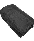 Wire Shelving Cover 36x18x72 Inches, Zipper Front Access, 210D Silver Coated Oxford Fabric folded view