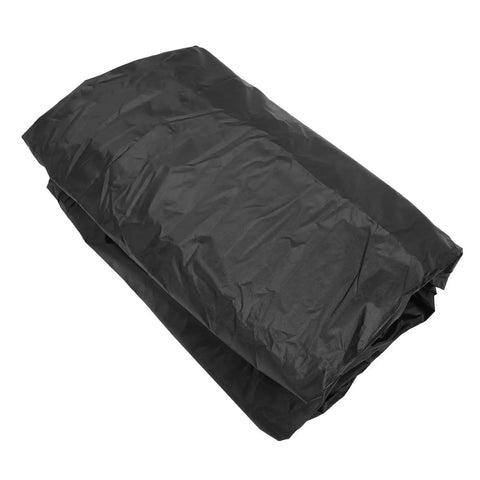 Wire Shelving Cover 36x18x72 Inches, Zipper Front Access, 210D Silver Coated Oxford Fabric folded view