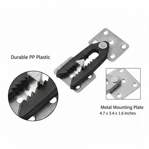 DIY Sofa Connector Clip For Modular Sectionals Plastic Furniture Buckle Replacement black durable plastic with metal plate
