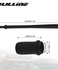 Beefy Pro Grade Heavy Duty Truck Anchor Pin Bushing Removal And Installation Tool Kit, Pneumatic Driver Set With Eleven And A Half Inch Drive, Compatible With One And Three Eighths Inch Anchor Bushings, Ideal For Stuck Pins On Trucks And Trailers, black steel driver with 290mm length and 1.24in bushing