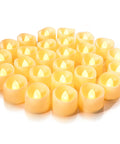 24 Pack Flameless LED Tea Lights Candles Battery Operated With Realistic Flicker Warm Glow For Votive Centerpieces Wedding Decor