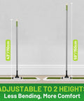 Heavy Duty Commercial Dust Mop And Floor Broom For Hardwood Surfaces With Secure Button Lock Handle and Wide Sweep Path. Adjustable height 43 to 59 inches.