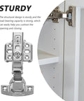 Sturdy heavy duty cabinet door hinges with cushioned opening