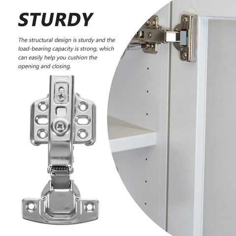 Sturdy heavy duty cabinet door hinges with cushioned opening