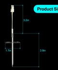 Upgraded Temperature Sensor Probe For Range Ovens Easy Install Plug-N-Play Ready And Precise Readouts Compatible With Samsung And LG Ovens Fits EBG61305805 DG32-00002A 6322B62214A PS4240743 PS11732697, 82mm cable, stainless steel