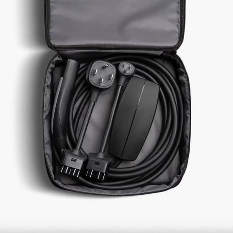 Tesla Mobile Connector Portable EV Charger Level 2 Up To 32 Amps With 20 Ft Cable in protective carrying case.