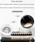 Deep anti-glare design of MXJCKSOQ 20W LED Recessed Lighting Kits showcasing molded lens and stacked curvature with on/off states.
