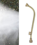 Dual Outlet Brass Garden Sprayer Nozzle With Atomizing Mist For Efficient Plant Watering And Crop Spraying G1/4 Connector