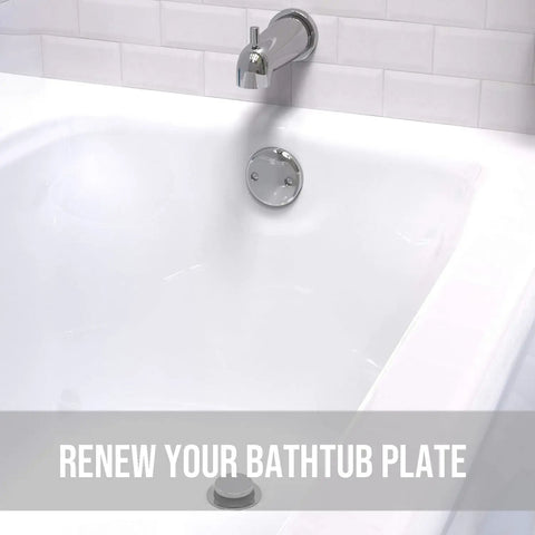 Universal Bathtub Overflow Face Plate With Two Holes And Matching Screws Chrome Finish Brass Construction For Easy Install On Most Tubs Replacement Drain Cover
