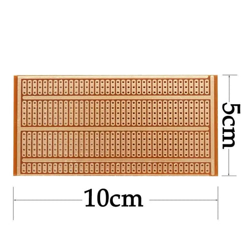 50x100mm Copper Stripboards 12 Pack For DIY Soldering And Prototyping Projects Single Sided Perfboard With 2 3 5 Joint Ribbon Boards