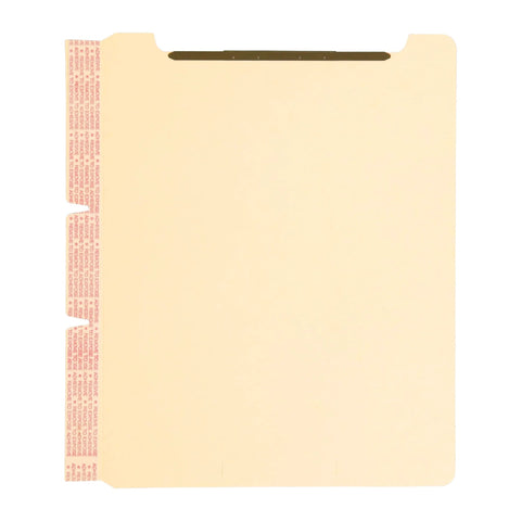 Self-Adhesive Folder Divider With 1-Inch Twin Prong Fastener for Letter-Size Manila Folders, 25 Pack, 125 Sheet Capacity