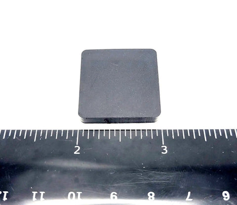 One Inch Square Rubber Bumper Feet With Self Adhesive Backing Three Sixteenth Inch Thick Spacers Stick On Pad Foot For Furniture And Home