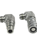 Male and Female Hydraulic Flat Face Coupler Kit for Skid Steer Loaders One Half Inch Body One and One Sixteenth Inch JIC Thread Quick Connect