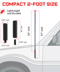 2 Foot Fiberglass CB Radio Antenna With 1000 Watt Rating Black Finish Heavy Duty Stainless Steel Spring on vehicle