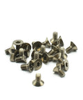 Premium Grade 2 Titanium Countersunk Screw Set Crisp Torx Drive Metric Fasteners for Garage Builds and Bike Mods Rock Solid Dark Grey Finish 12 Piece Pack, showing a pile of twelve screws.