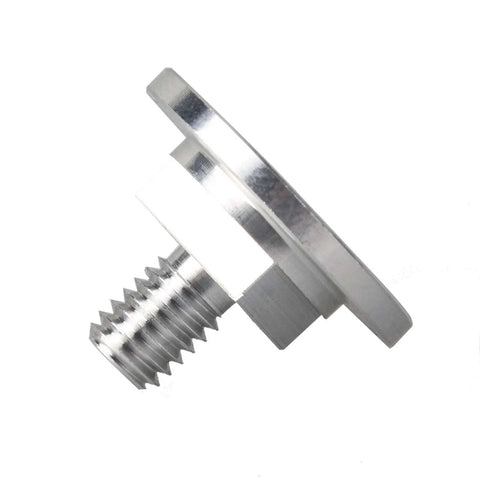 Side view of Knurled Aluminum Welding Helmet Fasteners Replacement Headgear Pair For Pipeliner Style Flip Hood with twist-to-lock screws.