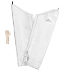Heavy Duty Heat Resistant Aluminum Foil Arm Sleeves, Waterproof Cut Resistant Forearm Guards Shop Tough Armor For Welders Mechanics And Garage Grinders, 2 Pack in silver with fastening ties.
