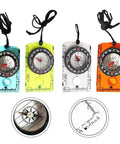 Orienteering Baseplate Compass With 360 Degree Bezel And Magnifier For Hiking Camping Scouting And Survival Navigation Gear