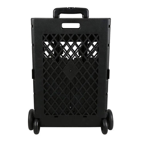 Front view of Pack-N-Roll Mesh Portable Tools Carrier 55 lb Load, folding cart with telescoping handle and secure lock.