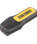 Wall For Stud Finder Sensor With Backlight Display For Wood Center Metal AC shown in black and yellow design with LED indicators.