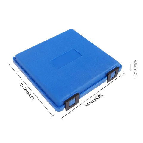 All Purpose Rugged 13 Pc Hss Annular Cutter Set 1 Inch Cut Depth Mag Drill Bits Kit in durable blue storage case.