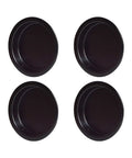 Black Closet Door Finger Pull One And Three Quarter Inch Hole Opening 4 Pack Easy Snap In Circular Sliding Door Pull No Nails Needed