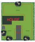 Smart Robot Lawn Mower With Ultrasonic Sensor And WiFi App No Fuss Maintenance Quiet Operation 1800m2 Coverage Subarea map layout