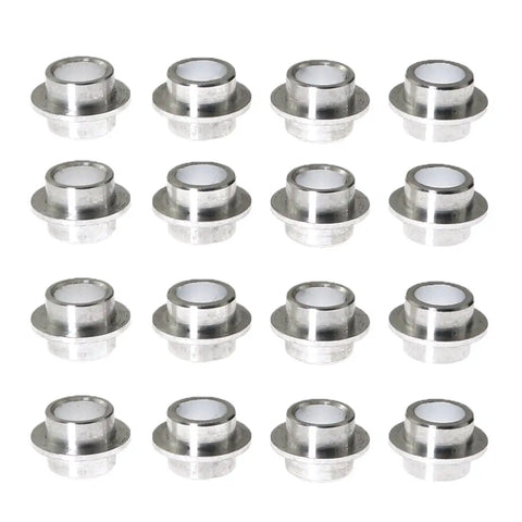 16 Pack 8mm Roller Skate Bearing Spacers Aluminum Silver for Inline Skates Quad Roller Skateboards and Scooters