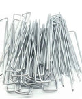 Heavy Duty 100 Pack 6 Inch 11 Gauge Galvanized Garden Staples U Shaped Landscape Pins For Securing Lawn Fabrics Weed Barriers Ground Covers And Outdoor Landscaping Projects