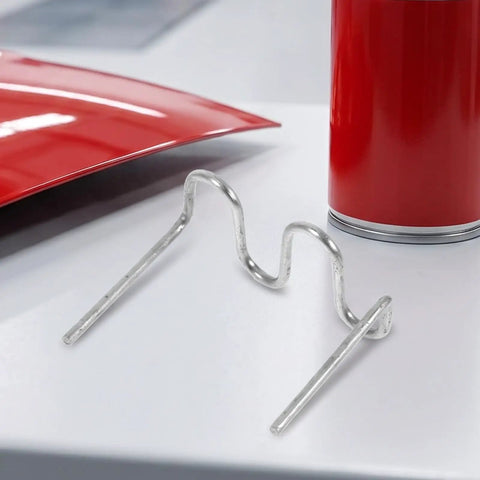 Cool 2000-Pack Wave Shape Welding Staples For Car Bodywork, Heavy Duty Carbon Steel Hot Stapler Pins on table.