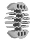 Straight Shooting Wire Comb For 30 Network Cables With Slick Slip Through Design And Zero Tangling Drama, gray cable management tool.
