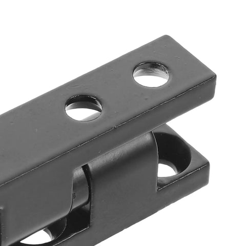 Close-up of black Heavy Duty Integrated Lock Mechanism Built Tough With Zinc Alloy Barrel Detachable Cabinet Door Hinges with mounting holes