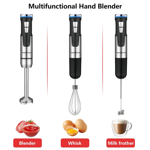 Cordless Immersion Hand Blender 3 In 1 With Whisk And Milk Frother No Cord Hassle 8 Speed Emulsion Mixer for cooking tasks