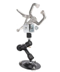 Adjustable Soldering Helper Third Hand Stand With Square Jaw Clamp, Handy Electronics Repair Aid For Stable Holding And Precise Soldering In Tight Spaces, Flexible Arm For Angles, A Real Pro Tool, metal clamp stand with black base