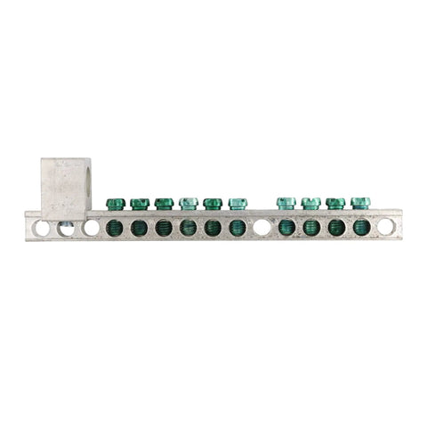 GBK1020 Heavy Duty Ground Bar Kit For BR And CH Series Load Centers with 10 Terminal Grounding Bar Grey in electrical panels