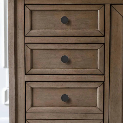 Matte Black Round Cabinet Knobs Ten Pack One And One Fifth Inch Lead Free Safe Drawer Pulls For Kitchen Cabinets Dresser Closet Doors Smooth Easy To Install Hardware on wooden dresser