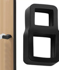 Black silicone door knob stopper wall protector anti collision door handle guard against wall damage, portable travel kit.