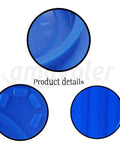 Detailed view of the Windshield Washer Fluid Reservoir Cap Replacement For Volkswagen Golf Jetta Passat And Audi A4 A6 Q7 1K0955455, blue plastic.